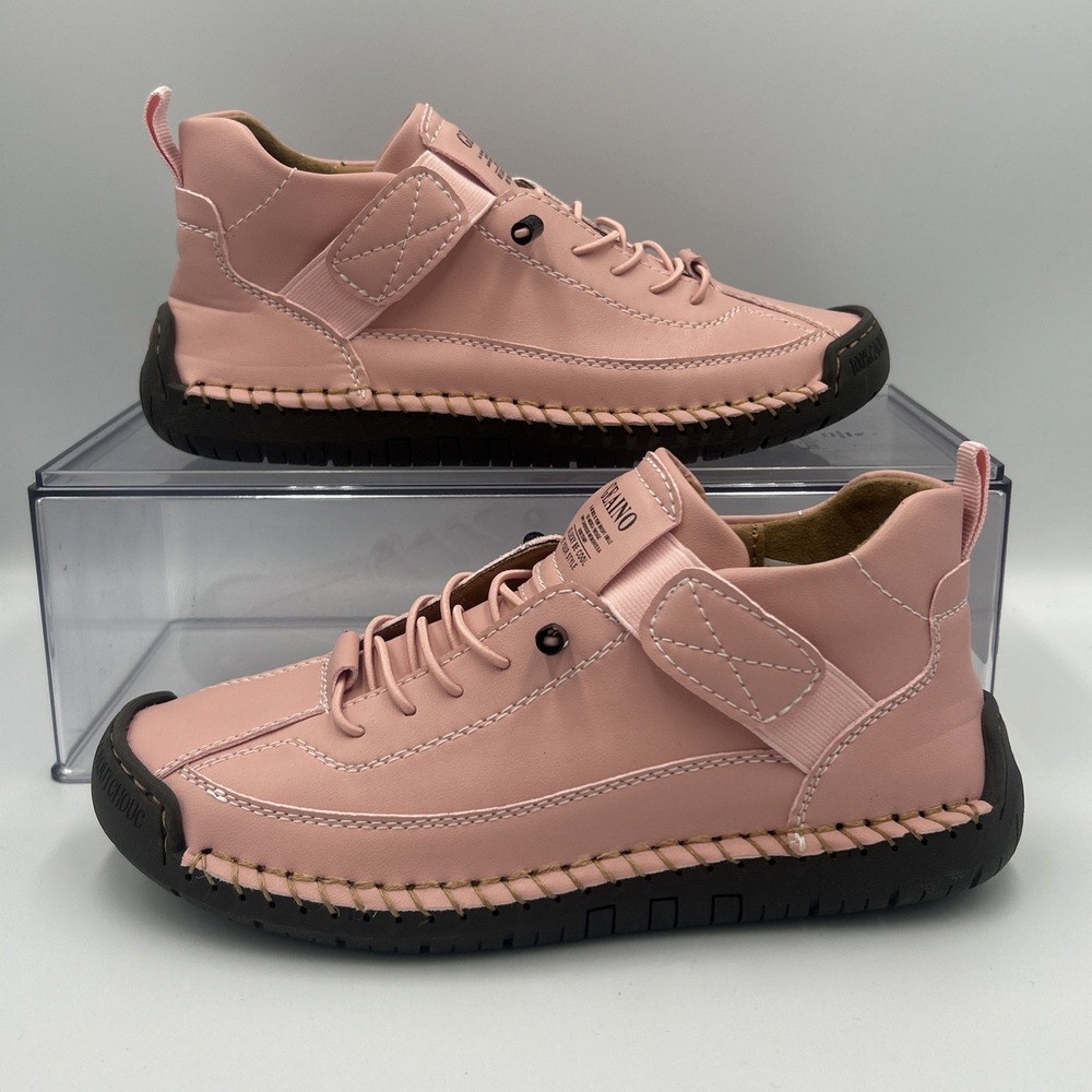 Geaino Pink‎ Casual Ankle Boots  7/7.5 Artisan Minimalist Soft Girl Comfort Chic
